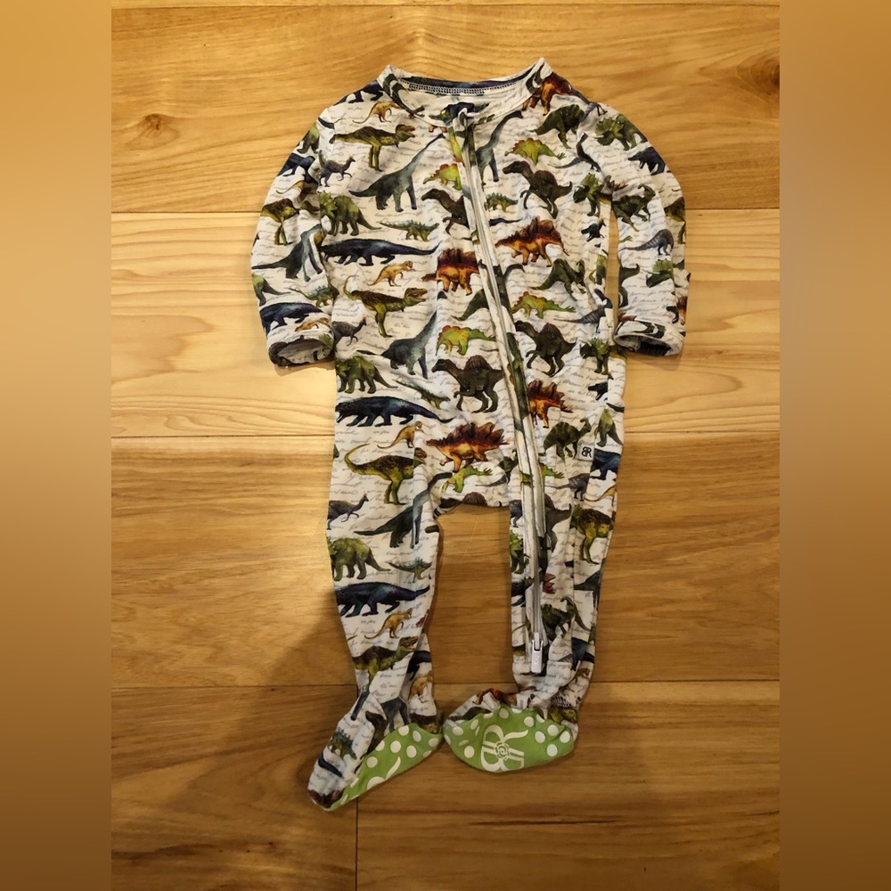 Bums and roses footie pajama